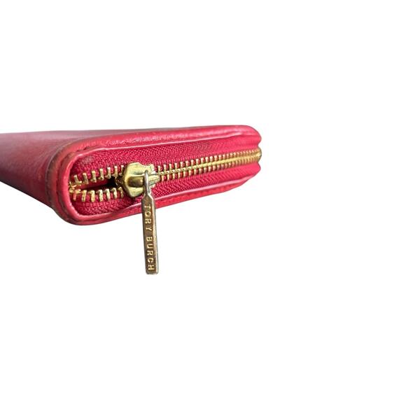 Rare Tory Burch Amanda Continental Wallet Red Leather - Picture 6 of 8